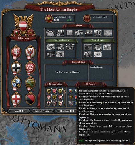 If all electors besides you stay catholic, you could do it during the League War. . Eu4 how to dismantle hre